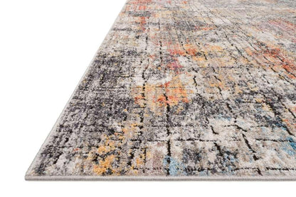 Loloi - Medusa Graphite / Sunset 18in x 18in Sample Rug - MEDUMED-07GTSS160S veiw 6