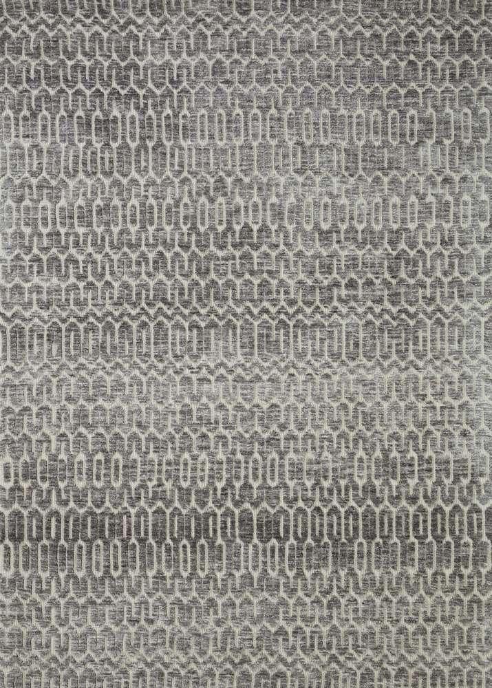Loloi - Neda Ivory / Charcoal 18in x 18in Sample Rug - NEDANED-03IVCC160S veiw 1