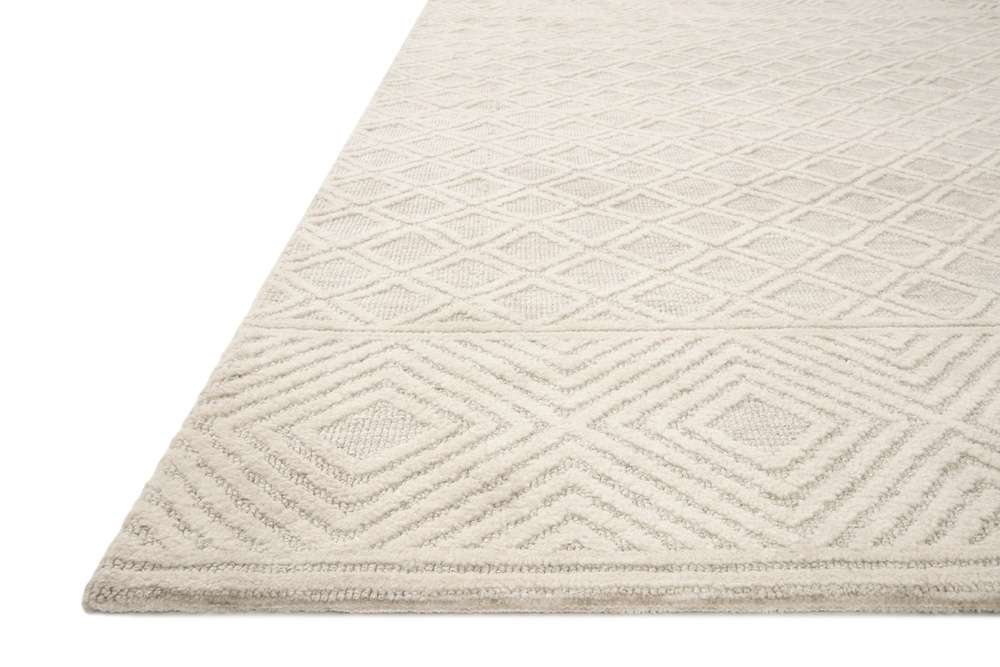 Loloi - Neda Ivory / Natural 18in x 18in Sample Rug - NEDANED-04IVNA160S veiw 3
