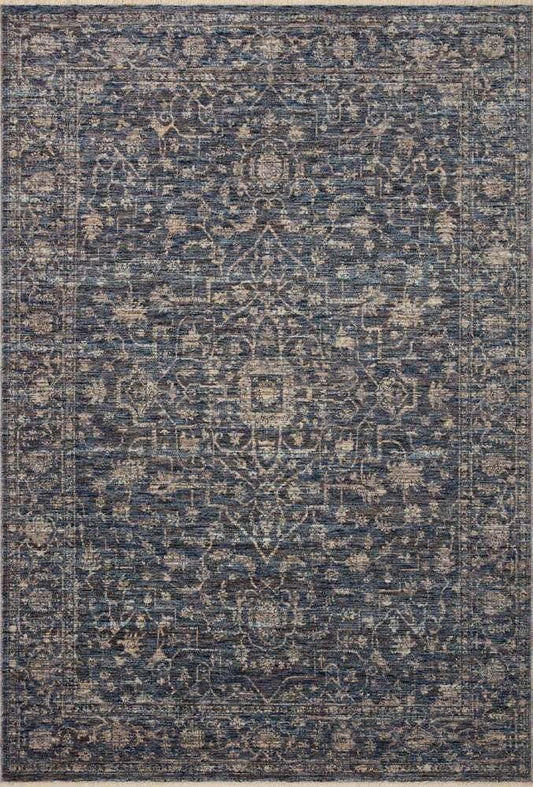 Loloi - Sorrento Midnight / Natural 2-7in x 10-0in Runner Rug - SORRSOR-01MDNA27A0 veiw 1