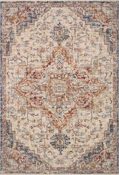 Loloi - Sorrento Ivory / Fiesta 5-3in x 7-6in Area Rug - SORRSOR-05IVFD5376 veiw 1