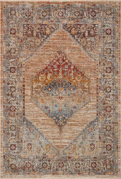 Loloi - Sorrento Multi / Sunset 5-3in x 7-6in Area Rug - SORRSOR-06MLSS5376 veiw 1