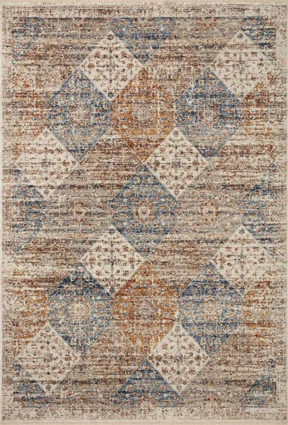 Loloi - Sorrento Ivory / Multi 6-7in x 9-10in Area Rug - SORRSOR-02IVML679A veiw 1