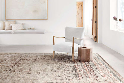 Loloi - Theia Taupe / Brick 18in x 18in Sample Rug - THEITHE-05TABK160S veiw 4