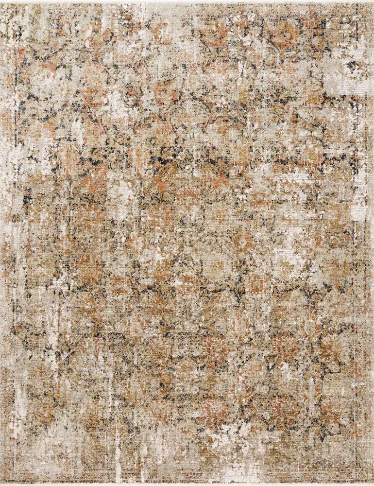Loloi - Theia Taupe / Gold 18in x 18in Sample Rug - THEITHE-02TAGO160S veiw 1