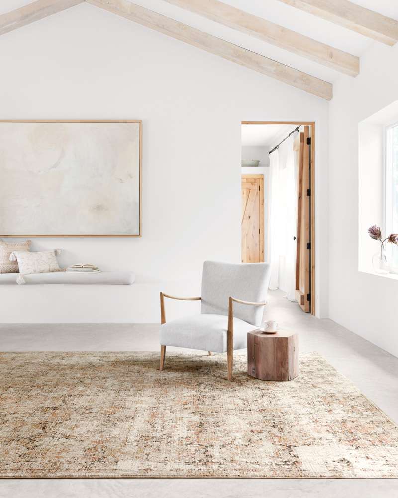Loloi - Theia Taupe / Gold 7-10in x 10 Area Rug - THEITHE-02TAGO7AA0 veiw 2