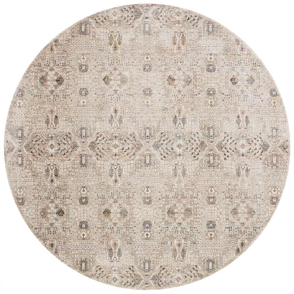 Loloi - Theia Granite / Ivory 7-10in x 7-10in Round Area Rug - THEITHE-06GNIV7A0R veiw 1