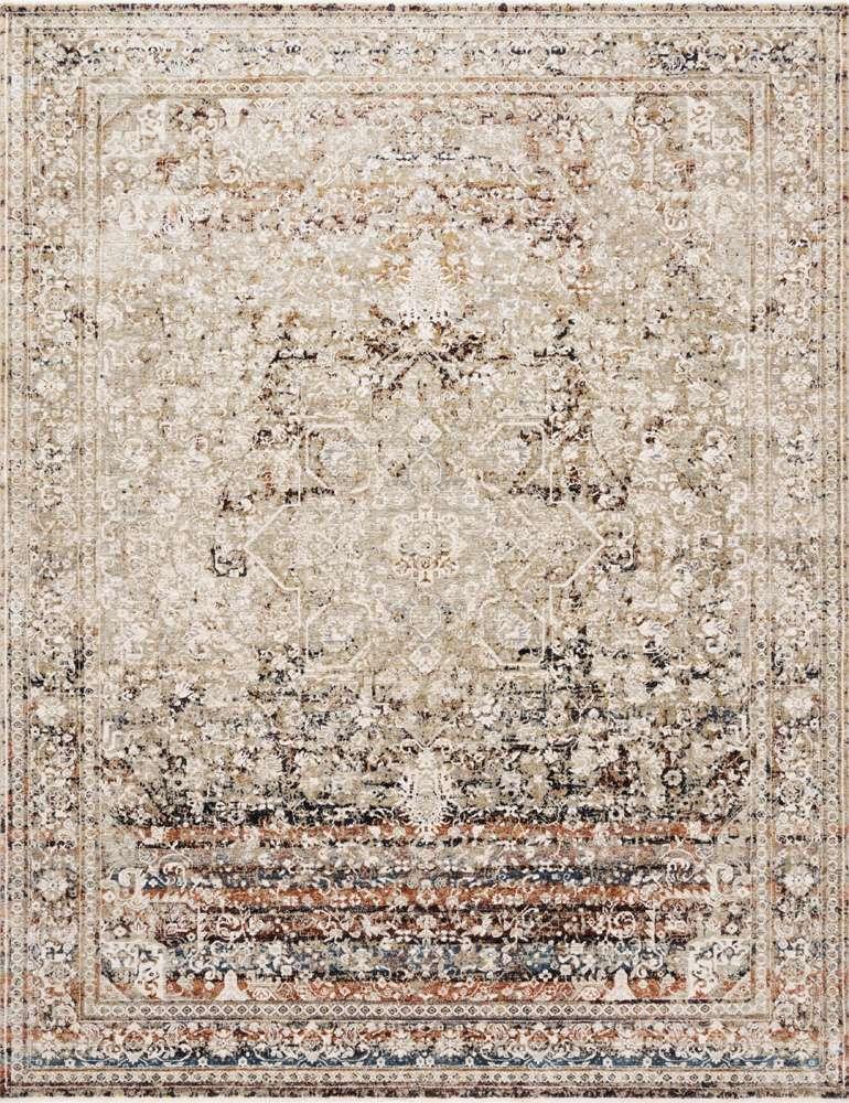 Loloi - Theia Taupe / Brick 9-5in x 12-10in Area Rug - THEITHE-05TABK95CA veiw 1