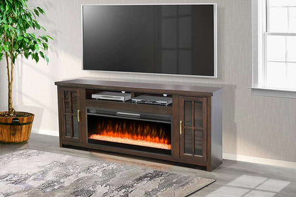 Sunny Designs -  76in Media Console with Electric Fireplace - K3662CB-76C veiw 1