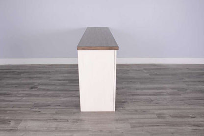 Sunny Designs -  76in Media Console with Electric Fireplace - K3662MB-76W veiw 2