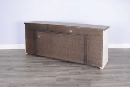 Sunny Designs -  76in Media Console with Electric Fireplace - K3662MB-76W veiw 3