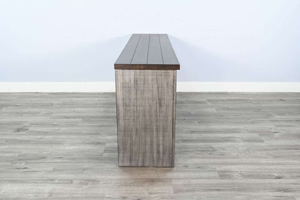 Sunny Designs -  76in Media Console with Electric Fireplace - K3662TA-76W veiw 4