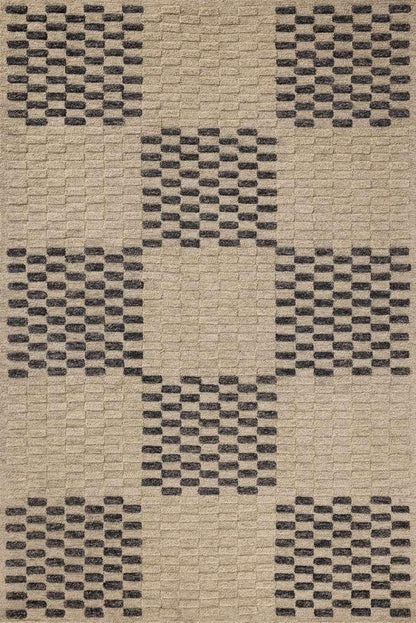 Chris Loves Julia x Loloi - Bradley Beige / Midnight 11-6in x 15 Area Rug - BRAYBRL-01BEMDB6F0 veiw 1