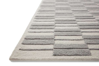 Chris Loves Julia x Loloi - Bradley Ivory / Grey 11-6in x 15 Area Rug - BRAYBRL-03IVGYB6F0 veiw 4