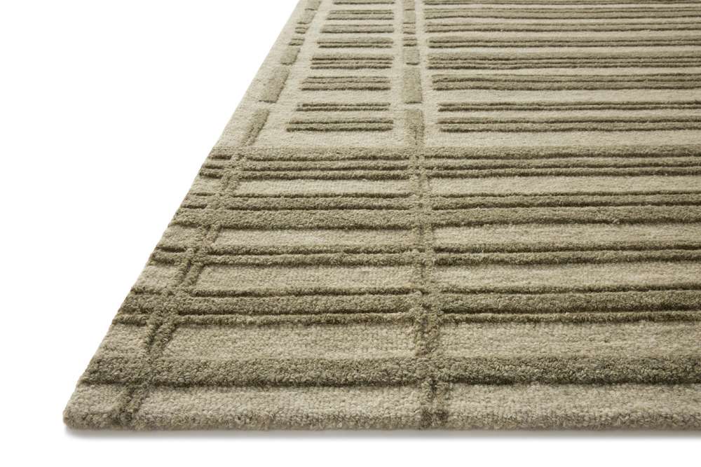 Chris Loves Julia x Loloi - Bradley Sage / Olive 18in x 18in Sample Rug - BRAYBRL-07SGOL160S veiw 3
