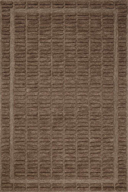 Chris Loves Julia x Loloi - Bradley Cocoa / Cocoa 5-0in x 7-6in Area Rug - BRAYBRL-06CQCQ5076 veiw 1