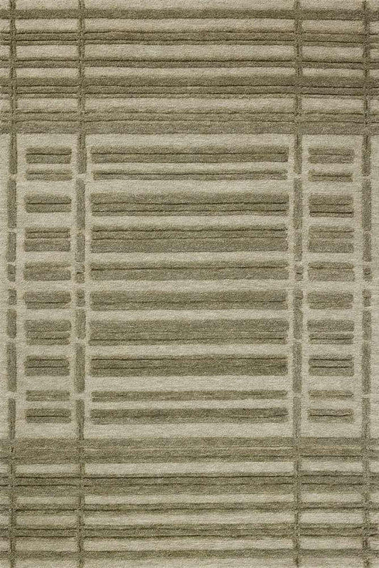 Chris Loves Julia x Loloi - Bradley Sage / Olive 5-0in x 7-6in Area Rug - BRAYBRL-07SGOL5076 veiw 1