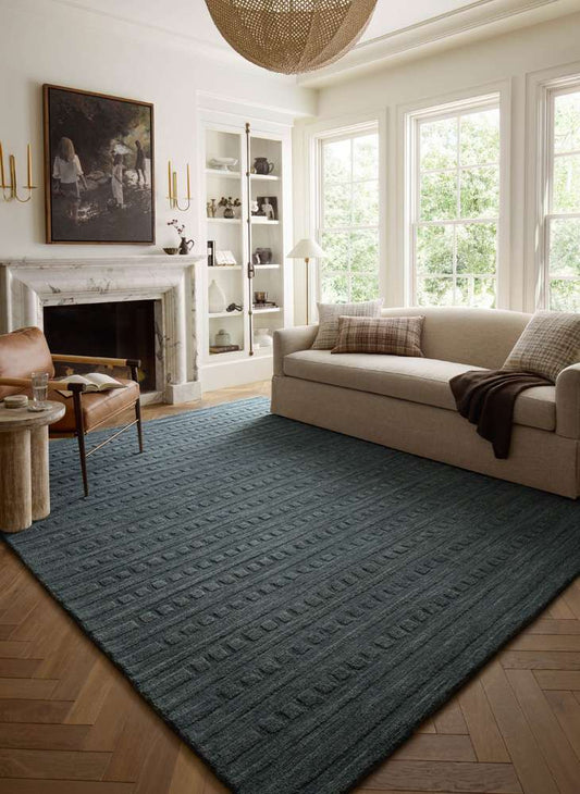 Chris Loves Julia x Loloi - Bradley Teal 7-9in x 9-9in Area Rug - BRAYBRL-05TETE7999 veiw 2