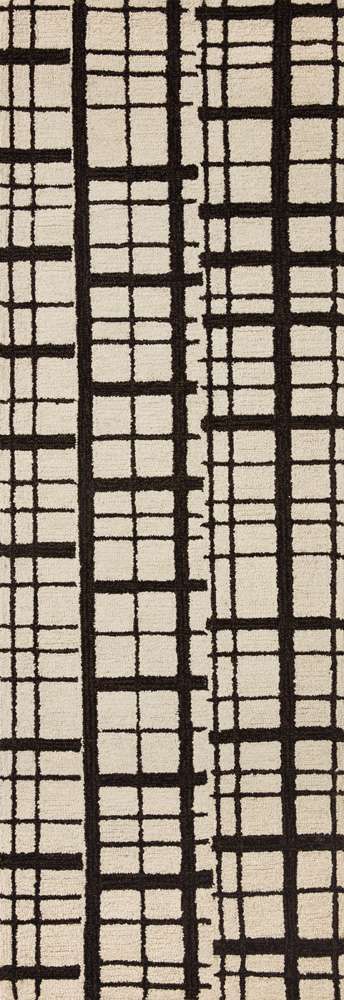 Chris Loves Julia x Loloi - Polly Black / Ivory 2-6in x 9-9in Runner Rug - POLLPOL-02BLIV2699 veiw 1