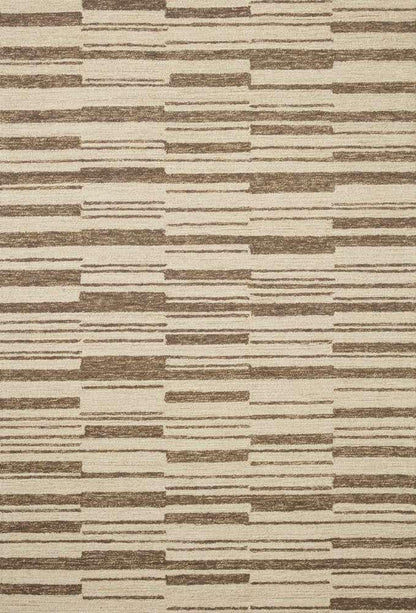 Chris Loves Julia x Loloi - Polly Beige / Tobacco 7-9in x 9-9in Area Rug - POLLPOL-04BETO7999 veiw 1