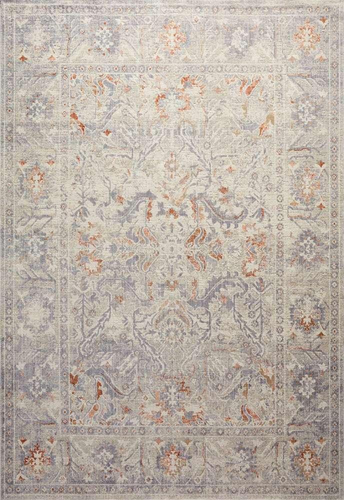 Chris Loves Julia x Loloi - Rosemarie Oatmeal / Lavender 18in x 18in Sample Rug - ROSMROE-05OTLA160S veiw 1