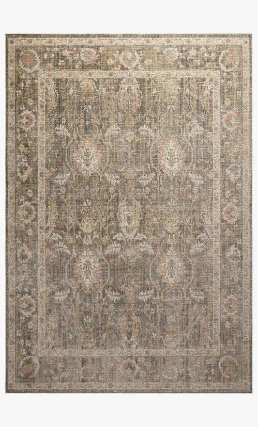 Chris Loves Julia x Loloi - Rosemarie Sage / Blush 18in x 18in Sample Rug - ROSMROE-01SGBH160S veiw 1