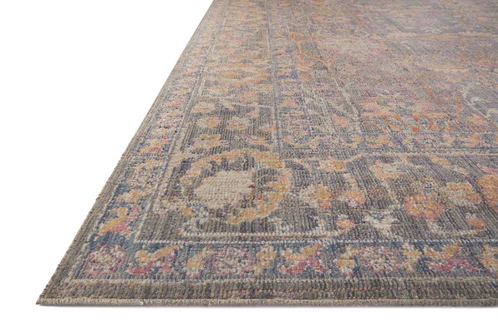 Chris Loves Julia x Loloi - Rosemarie Stone / Multi 18in x 18in Sample Rug - ROSMROE-01SNML160S veiw 3