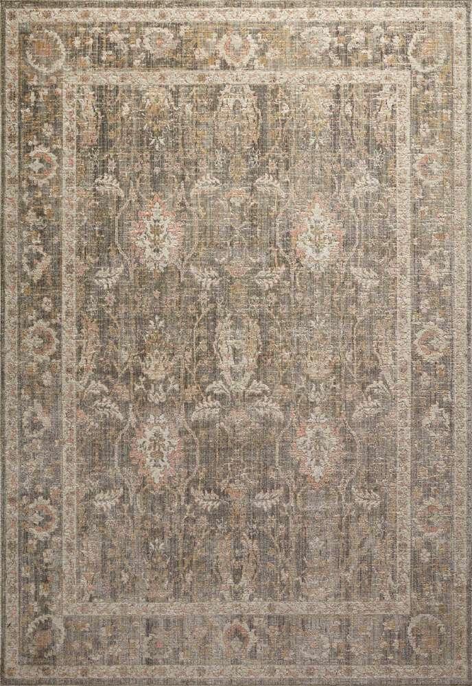 Chris Loves Julia x Loloi - Rosemarie Sage / Blush 3-7in x 5-7in Accent Rug - ROSMROE-01SGBH3757 veiw 1