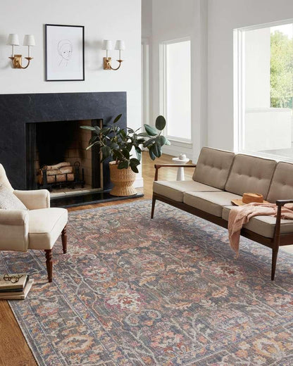 Chris Loves Julia x Loloi - Rosemarie Stone / Multi 3-7in x 5-7in Accent Rug - ROSMROE-01SNML3757 veiw 2