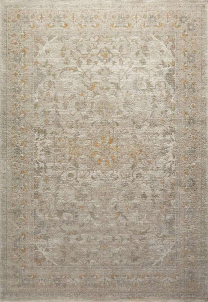 Chris Loves Julia x Loloi - Rosemarie Ivory / Natural 5 x 7-10in Area Rug - ROSMROE-02IVNA507A veiw 1