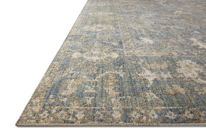 Chris Loves Julia x Loloi - Rosemarie Sand / Lagoon 5 x 7-10in Area Rug - ROSMROE-03SALJ507A veiw 3