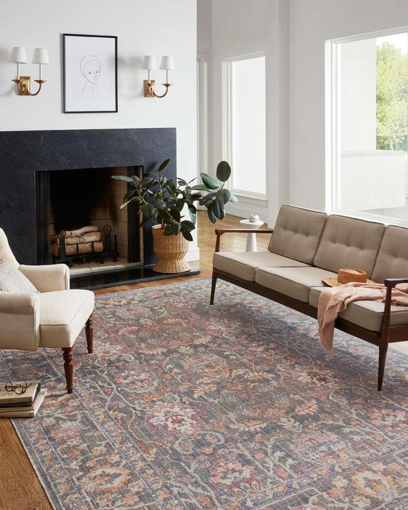 Chris Loves Julia x Loloi - Rosemarie Stone / Multi 7-10in x 10 Area Rug - ROSMROE-01SNML7AA0 veiw 2