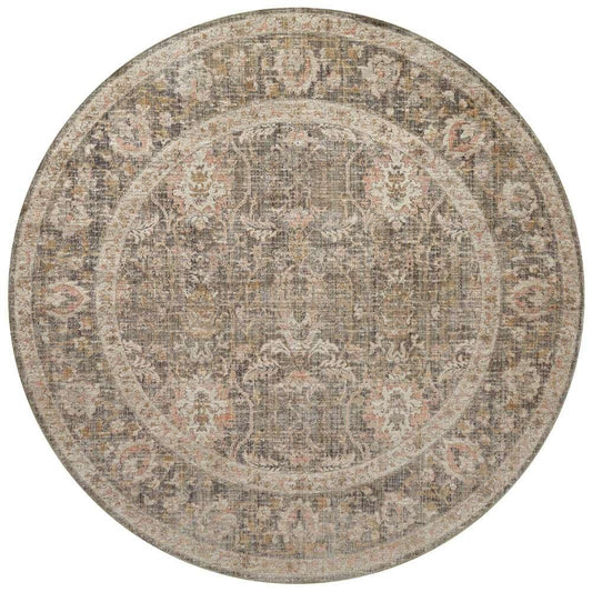 Chris Loves Julia x Loloi - Rosemarie Sage / Blush 7-9in x 7-9in Round Area Rug - ROSMROE-01SGBH790R veiw 1