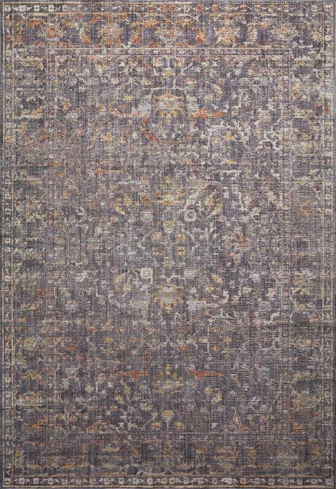 Chris Loves Julia x Loloi - Rosemarie Graphite / Multi 9-0in x 12-0in Area Rug - ROSMROE-04GTML90C0 veiw 1