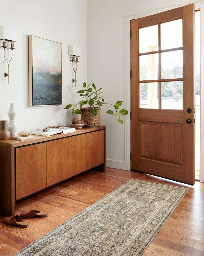 Chris Loves Julia x Loloi - Rosemarie Sage / Blush 9-0in x 12-0in Area Rug - ROSMROE-01SGBH90C0 veiw 6
