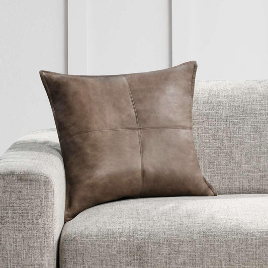 Classic Home - SLD Leather Sandstorm Taupe 22x22 - V250003 veiw 2