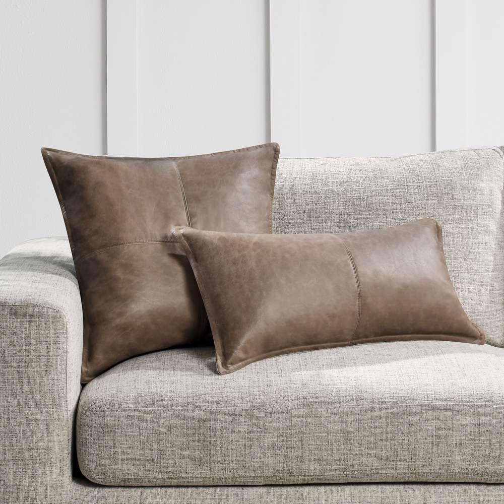 Classic Home - SLD Leather Sandstorm Taupe 22x22 - V250003 veiw 5