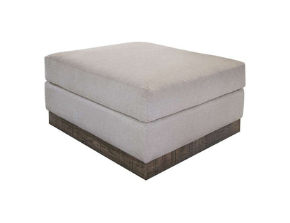 IFD - Georgia - Wooden Frame & Base, Upholstered Square Ottoman - IUP722-OTT-151 veiw 1