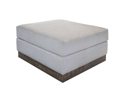 IFD - Georgia - Wooden Frame & Base, Upholstered Square Ottoman - IUP722-OTT-161 veiw 1