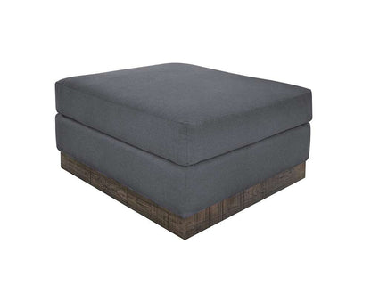 IFD - Georgia - Wooden Frame & Base, Upholstered Square Ottoman - IUP722-OTT-212 veiw 1