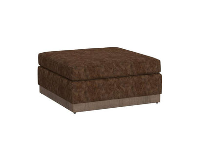 IFD - Georgia - Wooden Frame & Base, Upholstered Square Ottoman - IUP722-OTT-152 veiw 1