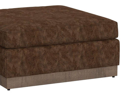 IFD - Georgia - Wooden Frame & Base, Upholstered Square Ottoman - IUP722-OTT-152 veiw 2