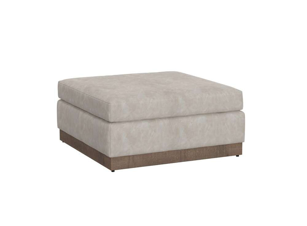 IFD - Georgia - Wooden Frame & Base, Upholstered Square Ottoman - IUP722-OTT-210 veiw 1