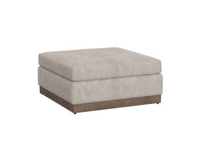 IFD - Georgia - Wooden Frame & Base, Upholstered Square Ottoman - IUP722-OTT-210 veiw 1