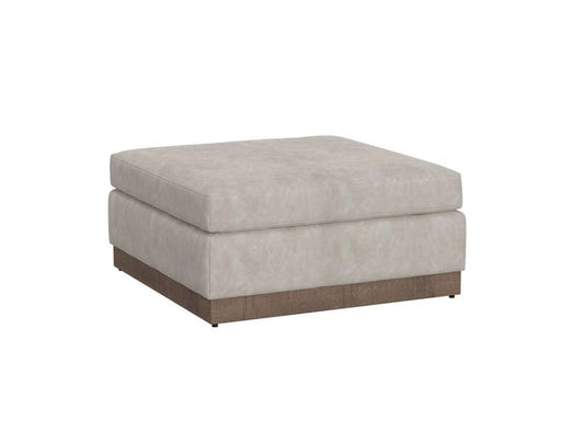 IFD - Georgia - Wooden Frame & Base, Upholstered Square Ottoman - IUP722-OTT-210 veiw 1