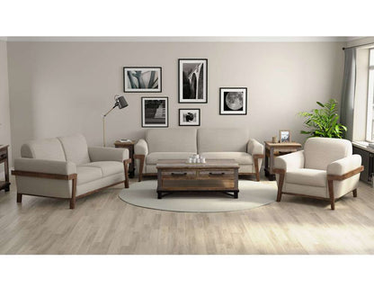 IFD - Loft Brown - Wooden Frame & Base, Loveseat - IUP644-LOV-161 veiw 2