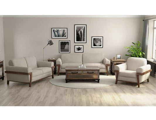 IFD - Loft Brown - Wooden Frame & Base, Loveseat - IUP644-LOV-161 veiw 2