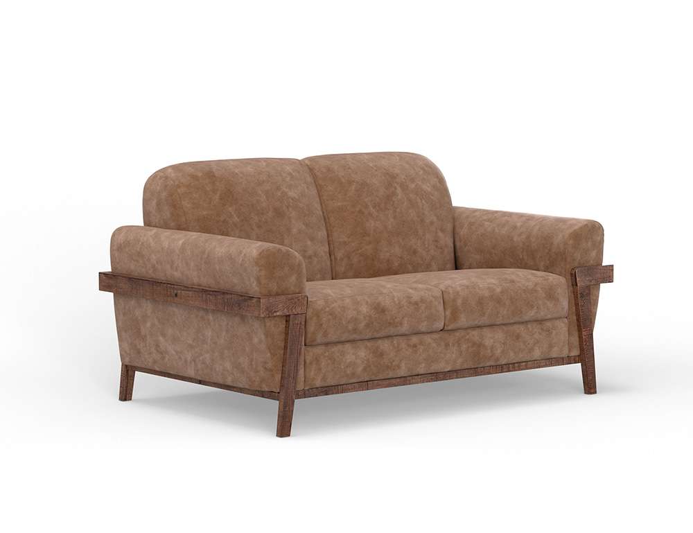 IFD - Loft Brown - Wooden Frame & Base, Loveseat - IUP644-LOV-202 veiw 1