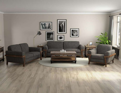 IFD - Loft Brown - Wooden Frame & Base, Loveseat - IUP644-LOV-121 veiw 2