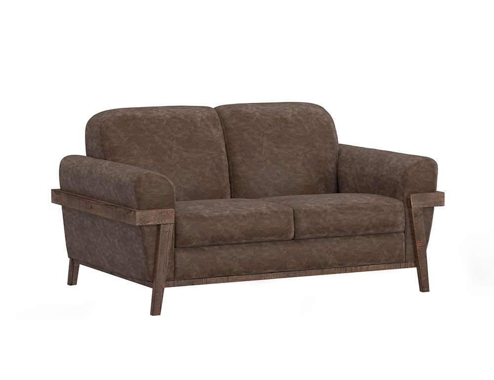 IFD - Loft Brown - Wooden Frame & Base, Loveseat - IUP644-LOV-212 veiw 1